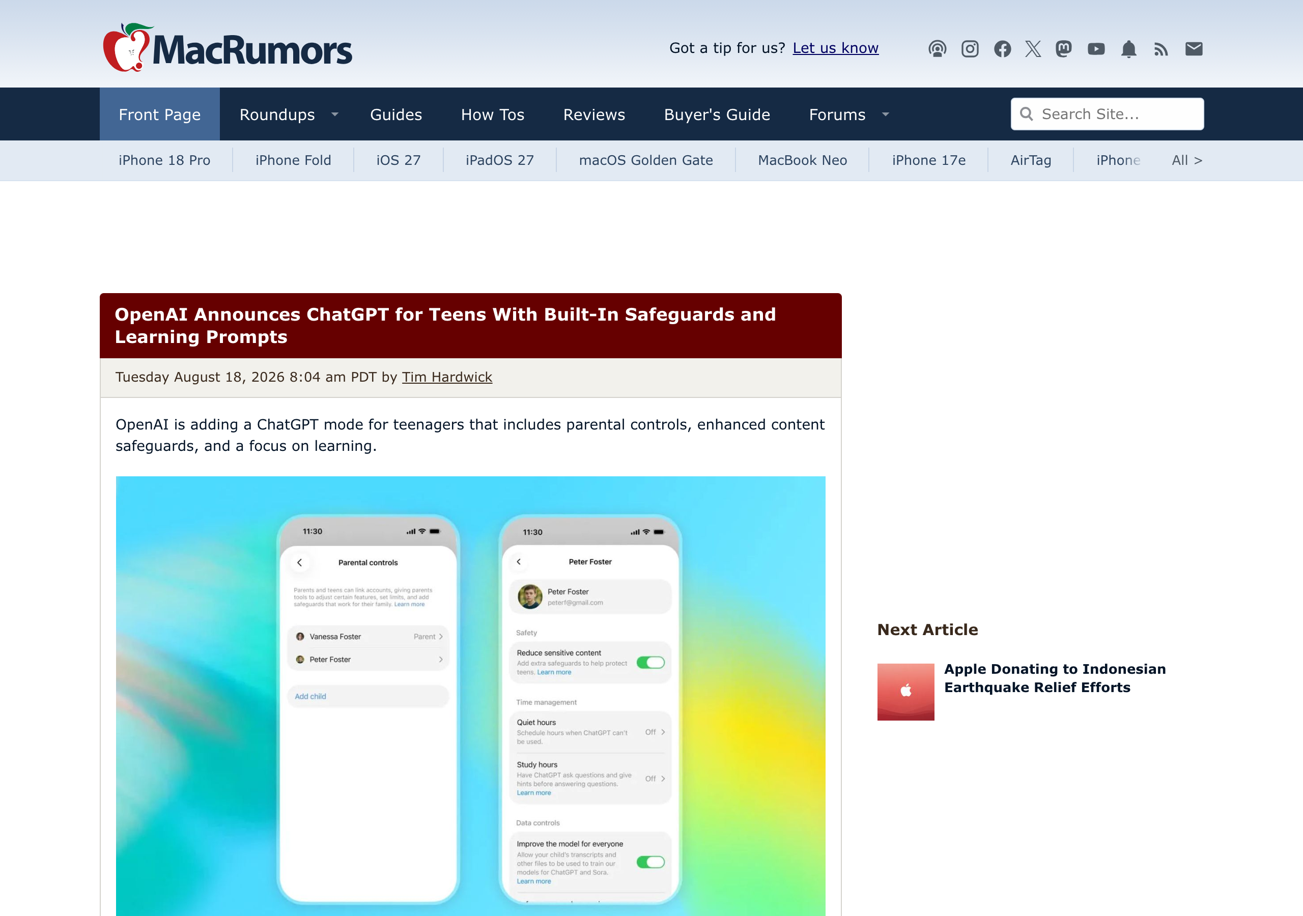 MacRumors 报道