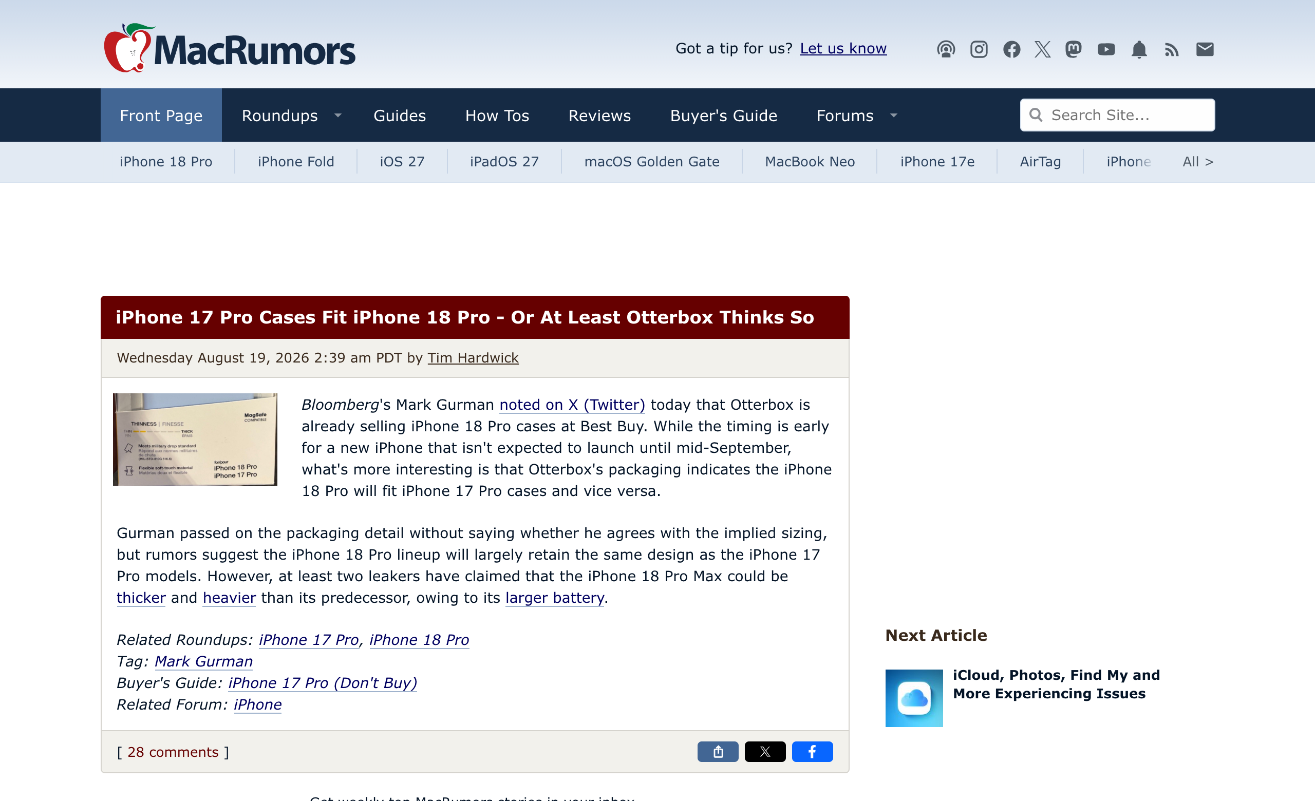 macrumors 报道