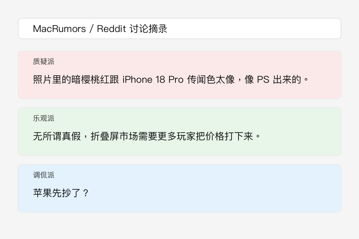 MacRumors 论坛反应