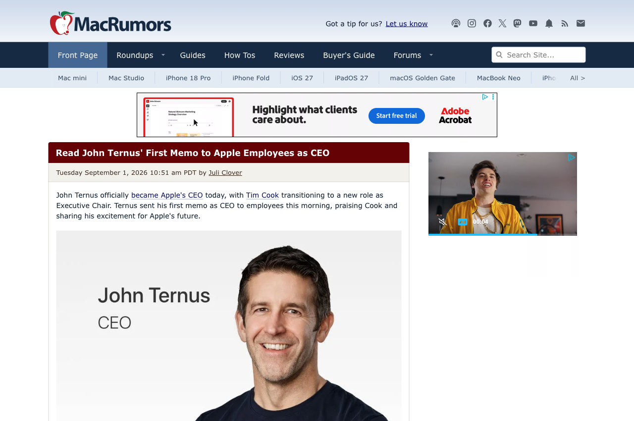 Ternus 首封全员信