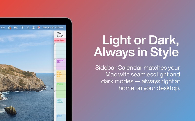 Sidebar for Mac v2.0.1 屏幕边缘效率侧边栏中文版