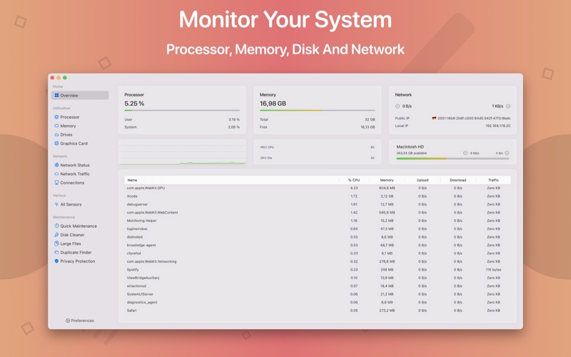 System Toolkit for Mac v6.2.2 系统信息监控与维护工具箱中文版