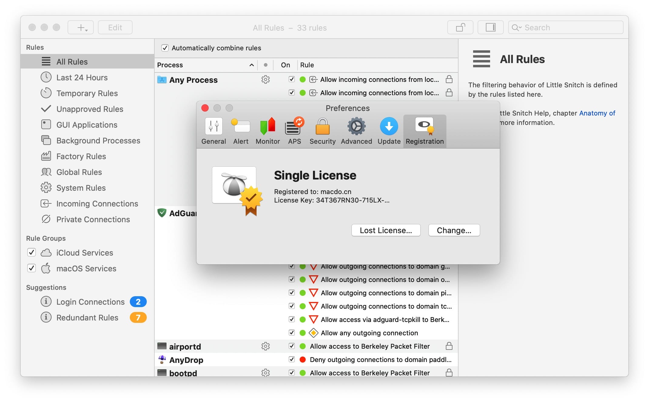 Little Snitch for Mac v6.5 出站网络实时监控防火墙